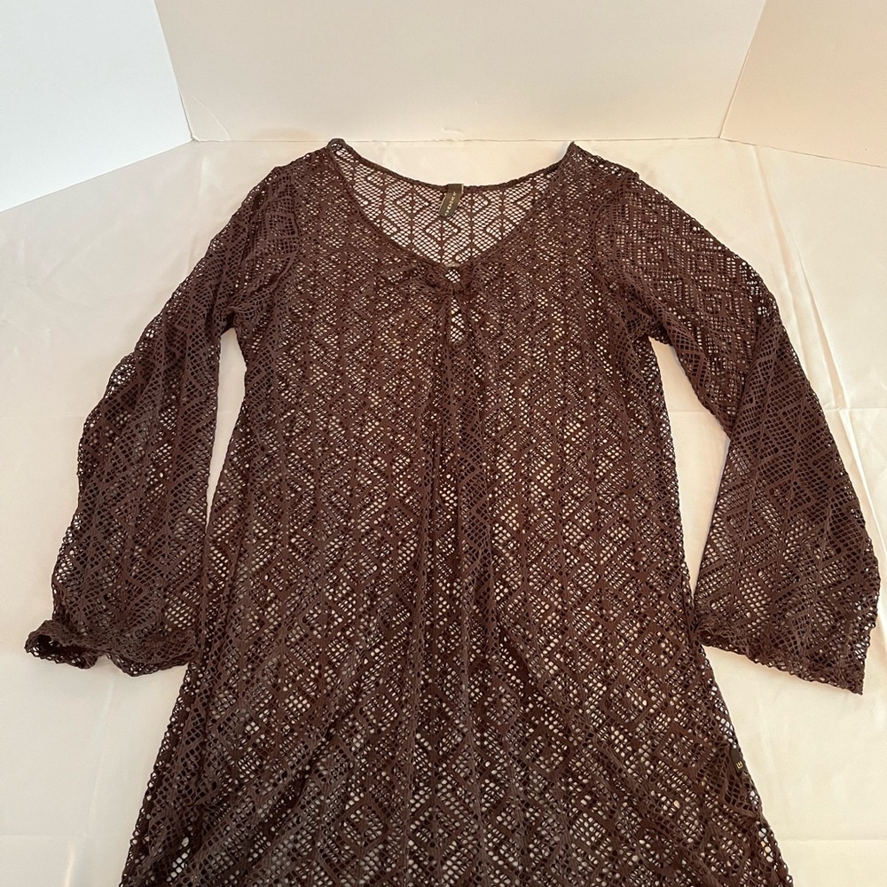 Lady Hathaway Brown Coverup Overdress